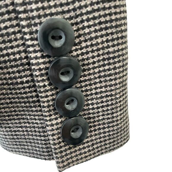 AS by DF Black and Tan Wool Blend Houndstooth Blazer - Picture 6 of 14